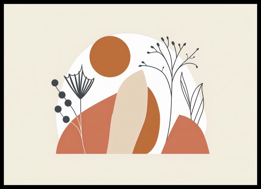Plakat 70x50cm Organischer Geflecht