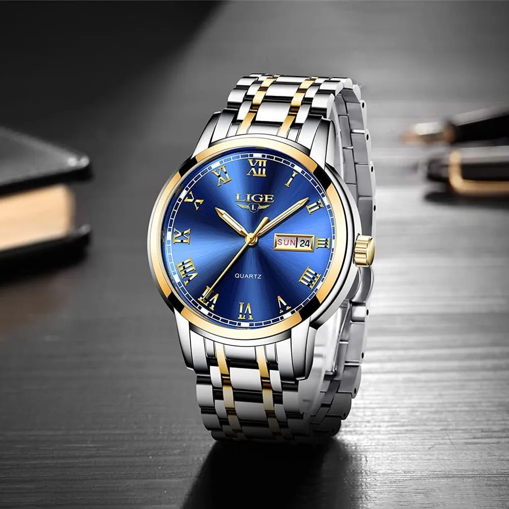 Orologio Impermeabile Sportivo 3ATM - Acciaio Inox Business Watch - 3