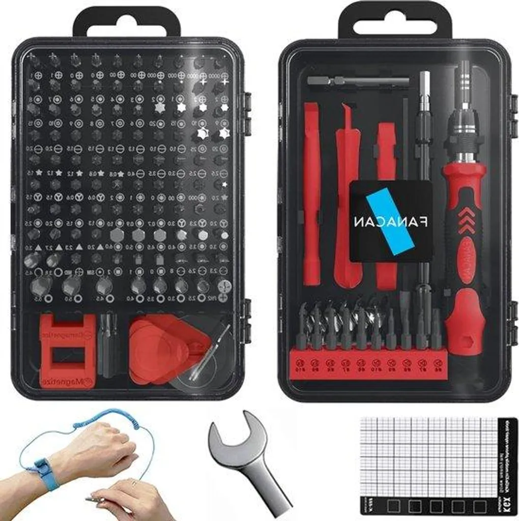Coffret d'outils de précision avec 160 embouts pour démontage électronique