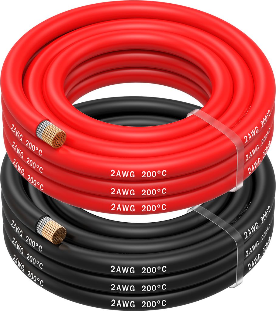 2 AWG Silikon Elektronik Kabel - 2 Gauge (33,6mm²) - 2 Produktbild 