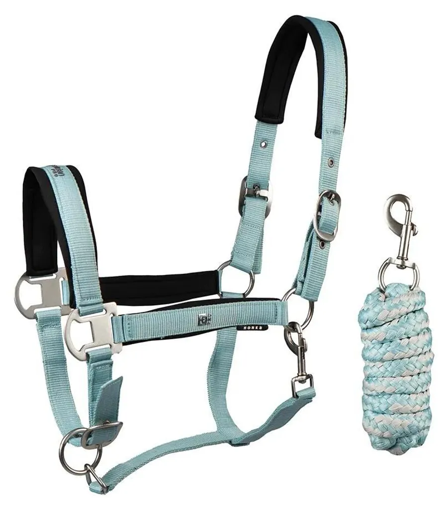 Ensemble licol et longe bleu Shetland Horka Precious pour petit poney