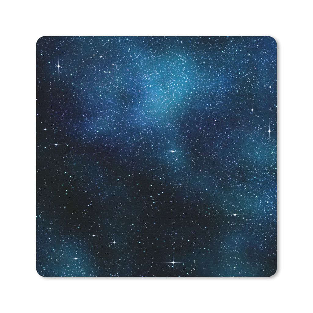 MuchoWow Mauspad Mousepad Galaxie - Nacht - Galaxie - Jungen - Mädchen - Kinder 20x20 cm - Mousepads - Maus Mat - Pad - Mausunterlage - Desk Mat...