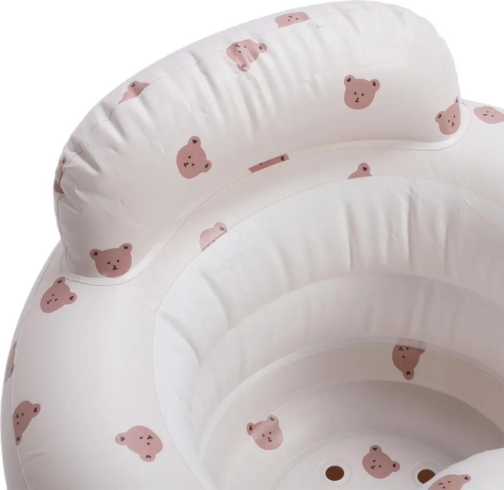 Siège de sol bébé stable pour aide à l'assise, support dorsal gonflable - 3