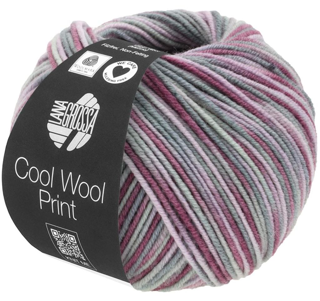 Lana Grossa - Cool Wool Print 0815 antikviolett altrosa Produktbild 
