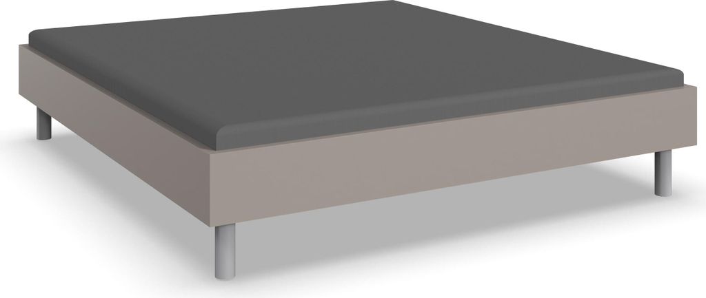 Bettgestell >Easy Beds Standard< Liegefläche 180x200cm, SAHARAGRAU - 189x38x210cm (BxHxT)