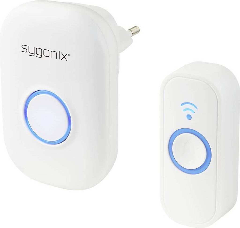 Sygonix SY-5225386 Funkklingel Komplett-Set mit Blitzlicht Produktbild 