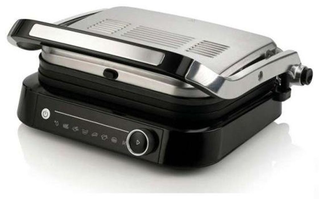Gorenje Kontaktgrill GCG2100S, Schwarz, Edelstahl, Produktbild 