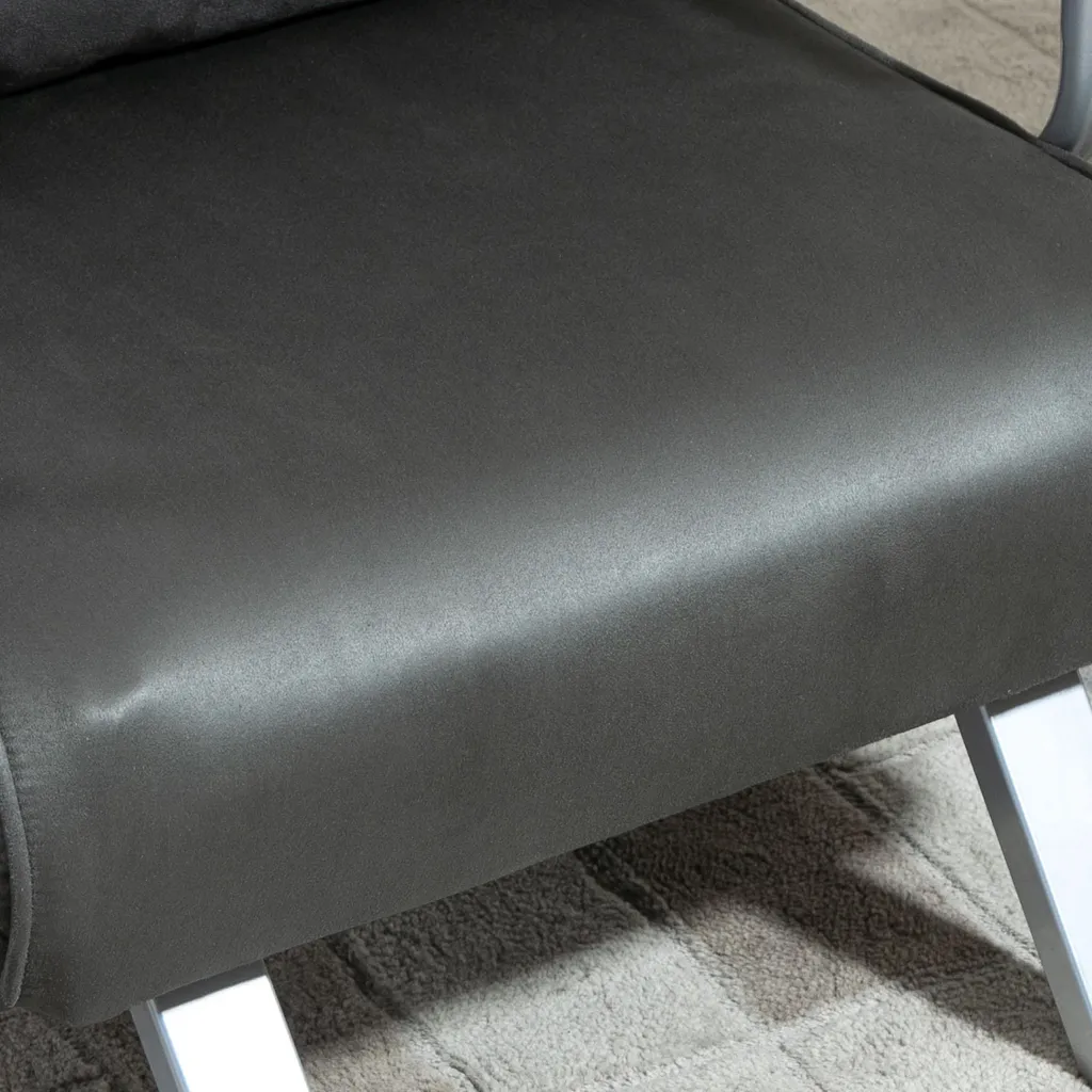 Lit d'Appoint Gain de Place 65 cm pour Studio et Chambre d'Amis Gris - 7