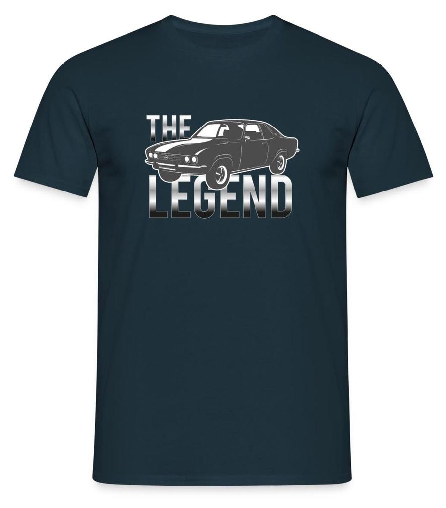 Spreadshirt Opel Manta The Legend Männer T-Shirt, 4XL, Navy