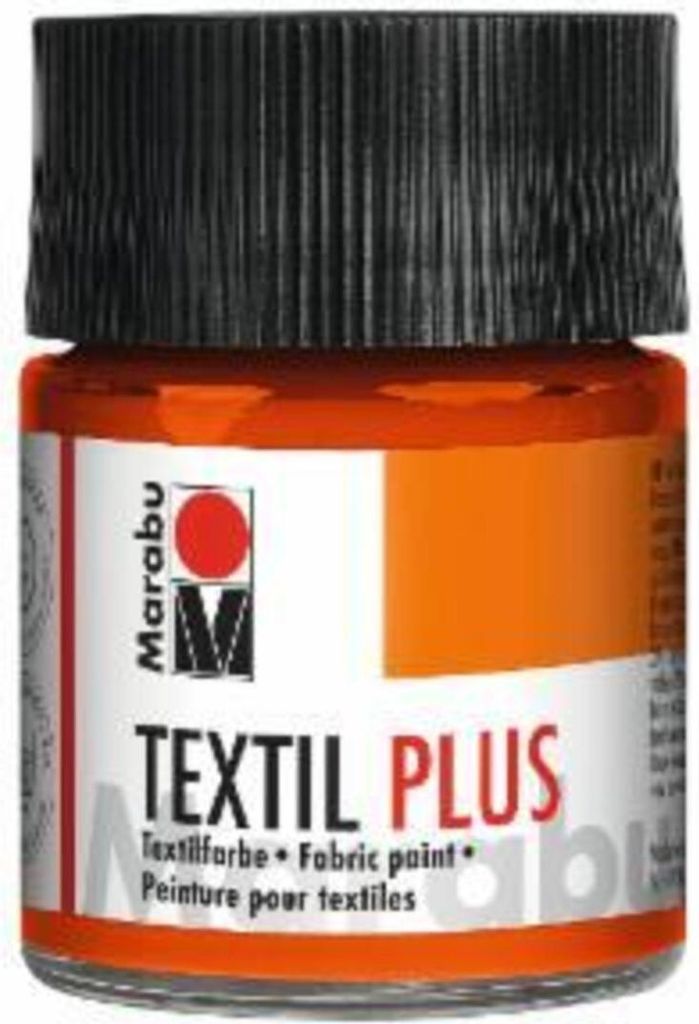 Textil plus - Rotorange 023 50 ml. Packung mit 6 Stück