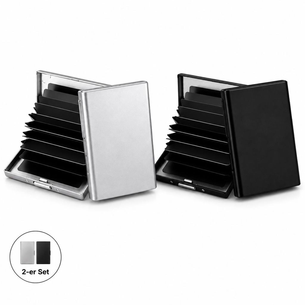2 Stück Kartenetui Kreditkarten Etuis RFID NFC Schutz Produktbild 