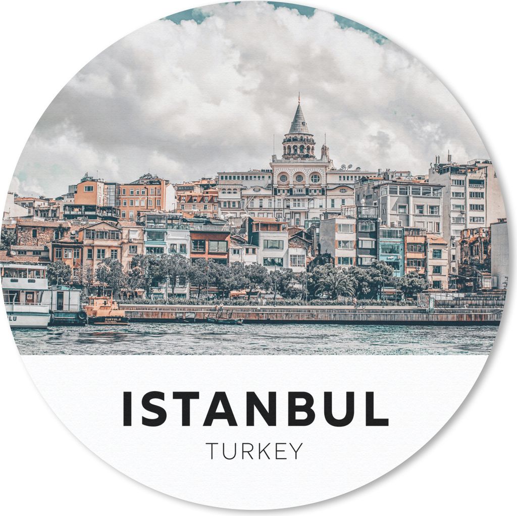 MuchoWow Mauspad Mousepad Istanbul - Türkei - Startseite 20x20 cm - Mousepads - Maus Mat - Pad - Mausunterlage - Schreibtischmatte