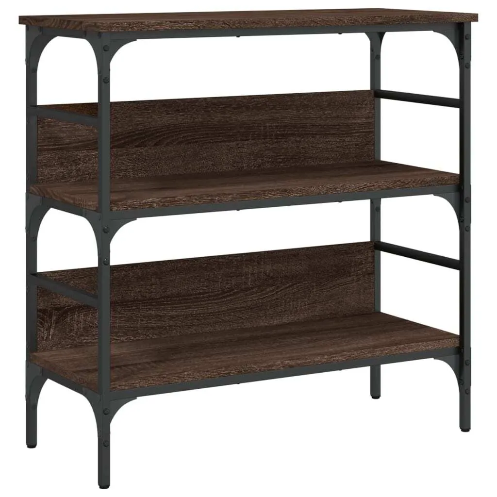 Consolle Ingresso SYFAX™ Rovere Marrone 75x32x75 cm Legno Multistrato