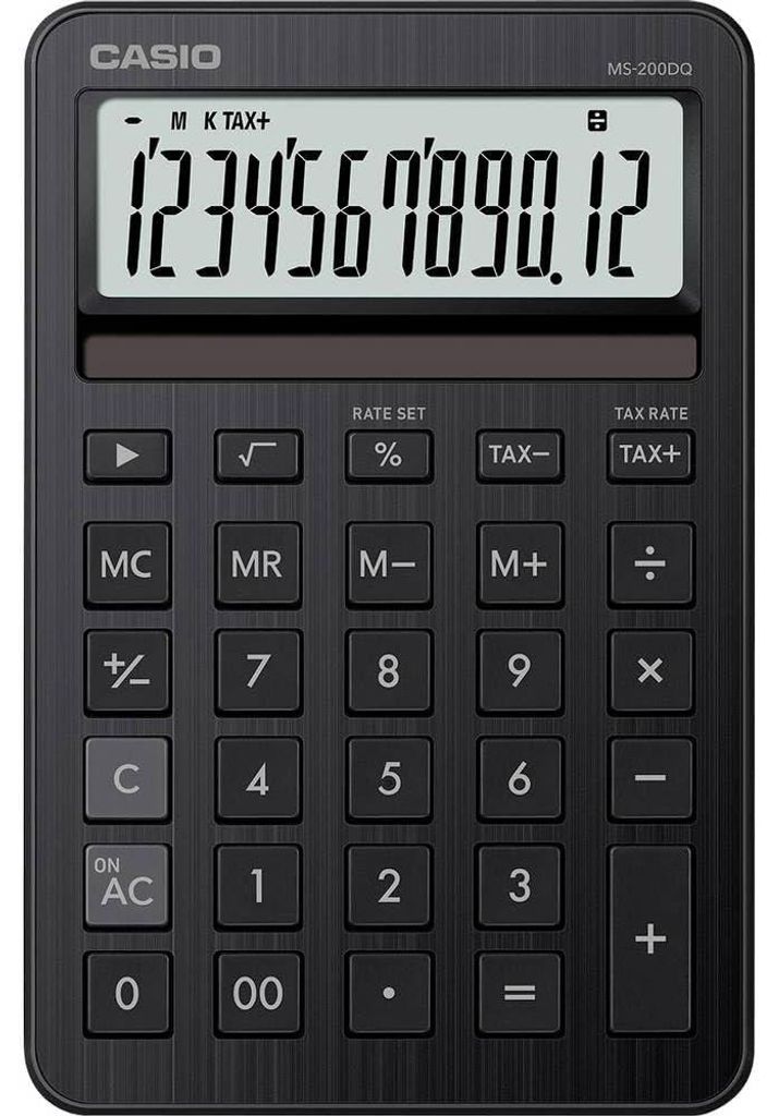 CASIO MS-200DQ-BK CASIO MS-200DQ-BK Taschenrechner Imagen del producto 