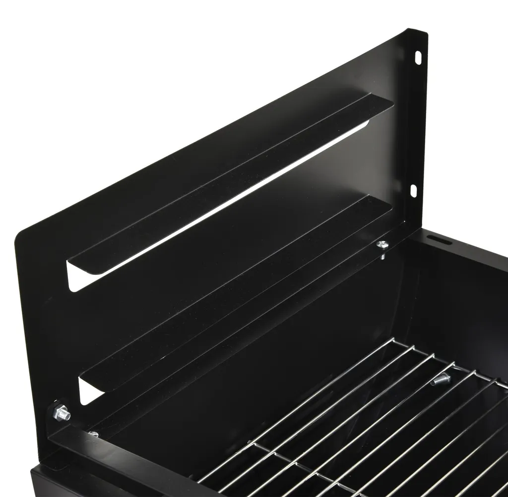 Barbecue charbon double zone de cuisson ajustable résistant à 300°C - 5