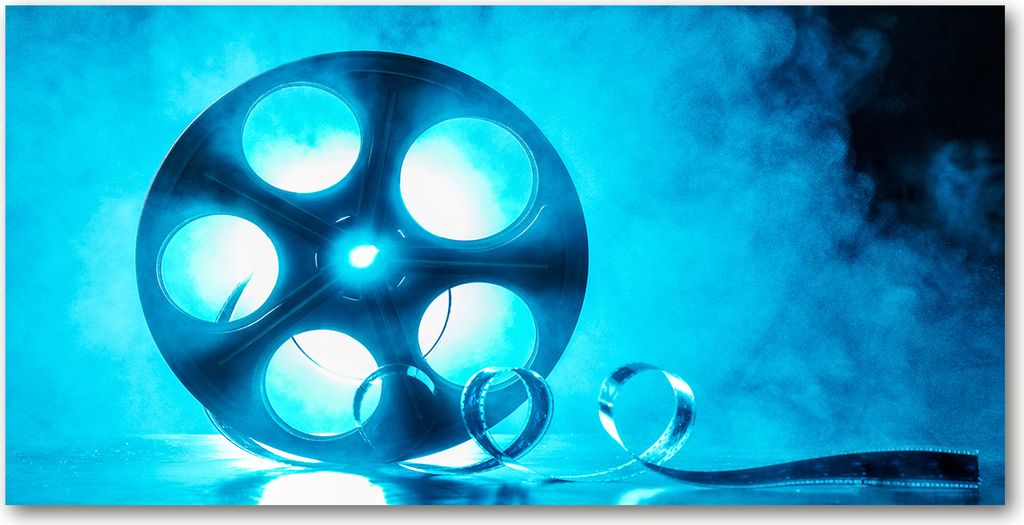 Tulup Leinwandbild - 120x60 cm - Wandkunst - Drucke auf Leinwand - Leinwanddruck - Sonstige - Blau - Filmrolle