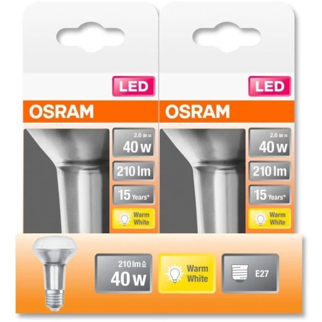 Żarówka LED OSRAM STAR R63 40 E27 2,6 W przezroczysta Zdjęcie produktu 