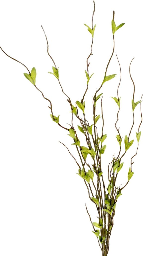 Kunst-Schneezweig, 112cm Grün, 24 Blätter, Hochrealistisch, Für Hochzeits- & Raumschmuck