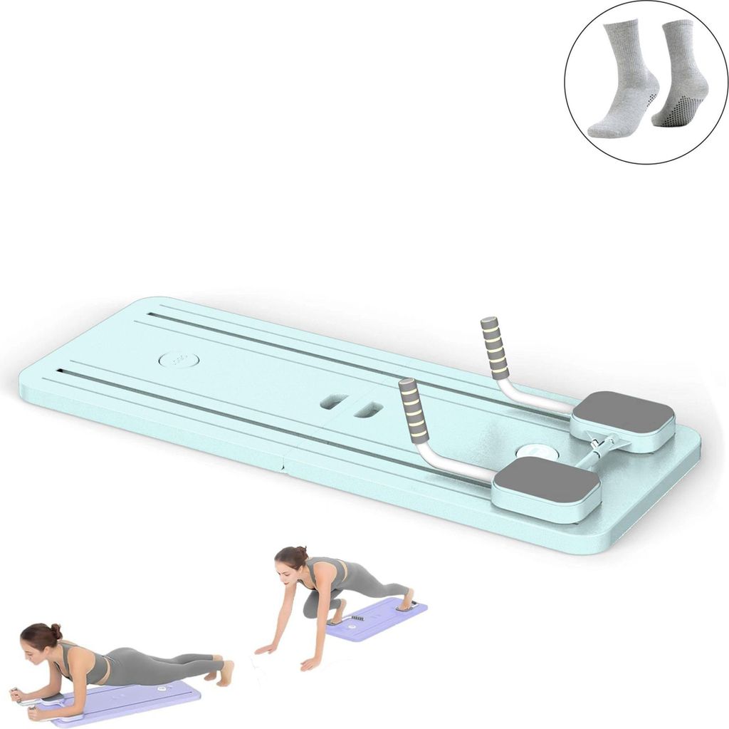 Pilates-Reformer 4-in-1 Pilates Trainer, 2-tlg.,mit Timer, multifunktionales Bauchmuskelbrett für Zuhause und im Fitnessstudio