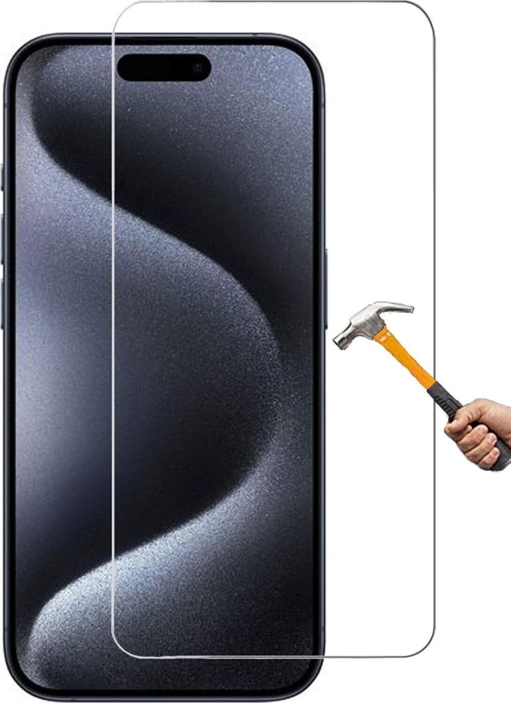 ino Schutzglas kompatibel mit iPhone 15 Panzerglas Schutz Panzer Displayschutzglas Schutz Glas Displayglas 9H