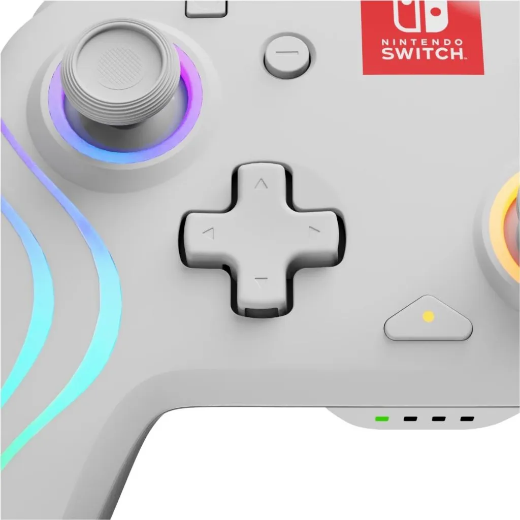 Manette Switch sans fil PDP Afterglow Wave Blanche avec Boutons Mappables - 7