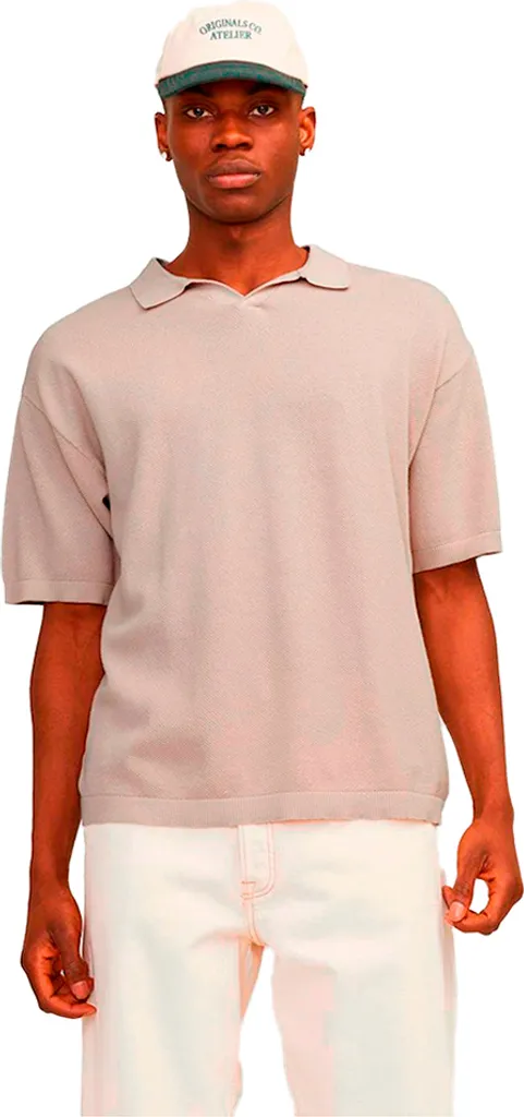 Polo de sortie beige en lin Jack & Jones L idéal pour look chic d'été