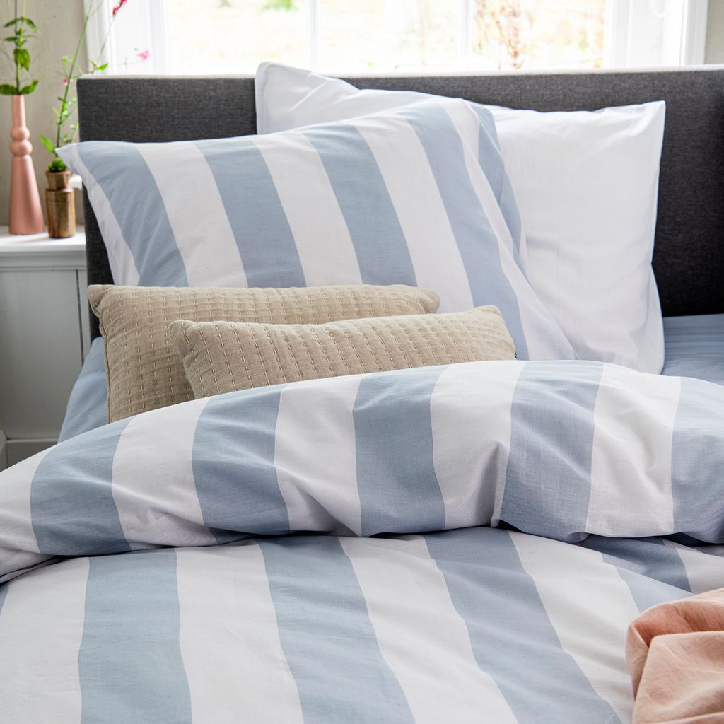 Cinderella Jacky - Bettbezug mit Reißverschluss - Baumwolle - 155x220 cm - Soft Blue