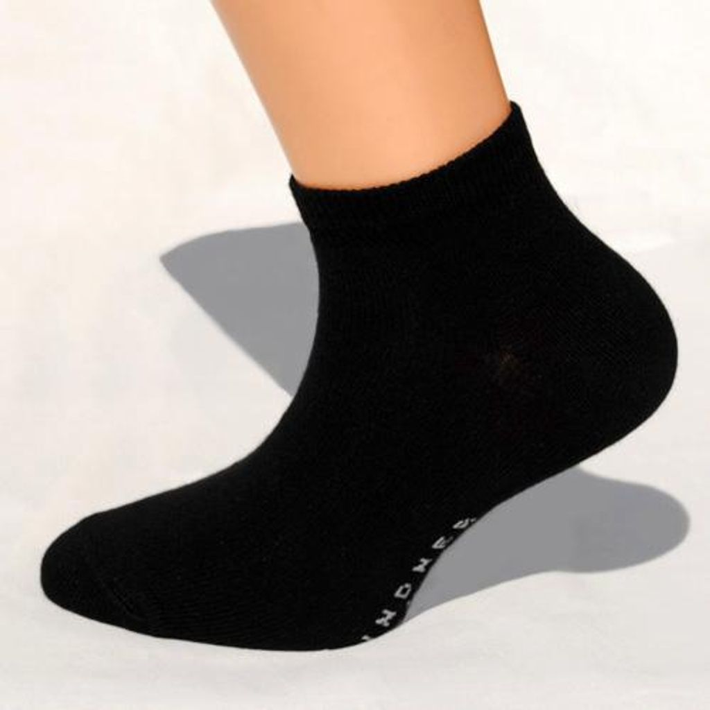 Sneaker-Socken schwarz Größe 45, 46, 47