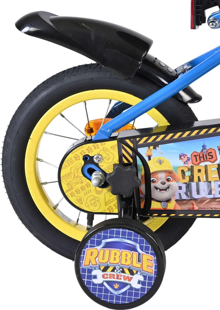 Vélo de 12 pouces robuste Rubble & Crew bleu pour garçons