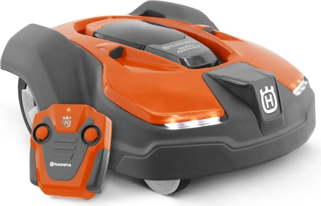 Robot tondeuse jouet Husqvarna Automower 450X avec lumières LED réalistes