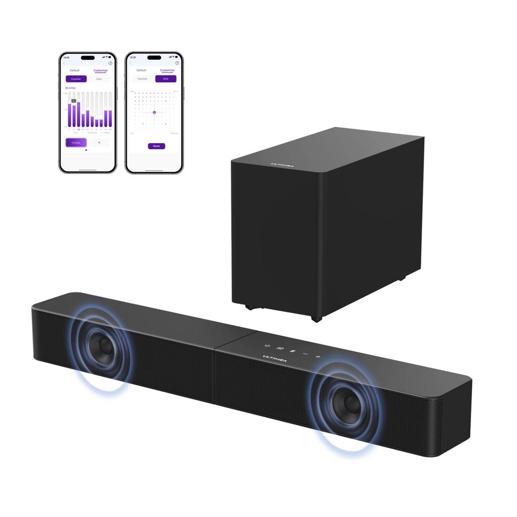 Barra de sonido ULTIMEA de 2.1 canales con subwoofer Imagen del producto 