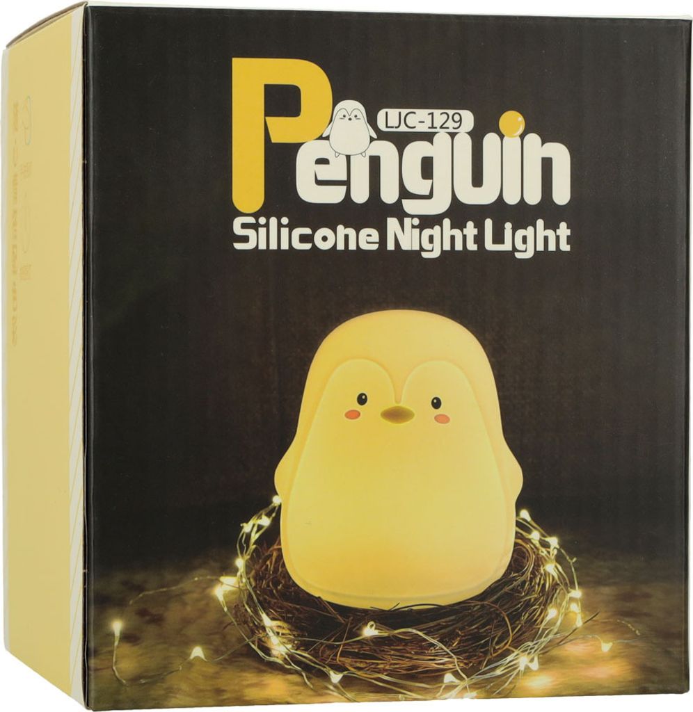 KIK - Silikon-LED-Nachtlicht für Kinder mit weißem Pinguin Produktbild 10