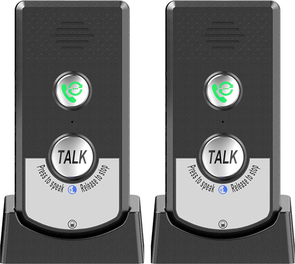 2er-Pack Gegensprechanlagen, kabellos, fuer bidirektionale Produktbild 1