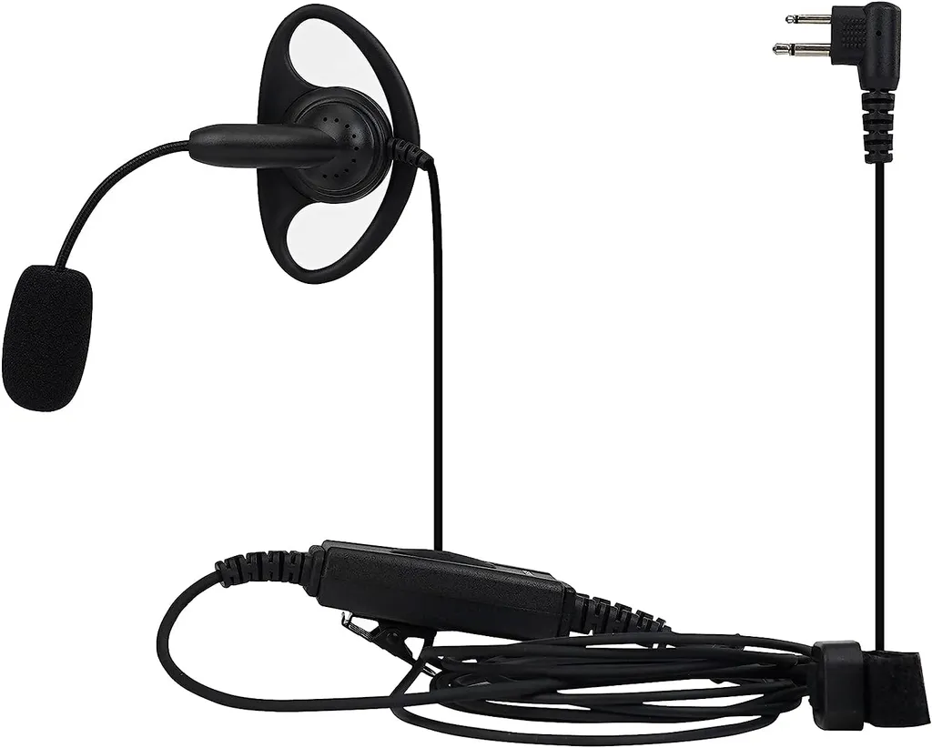 Auricolare Retevis EEM004 Motorola 2 Pin CP040 GP300 doppio PTT