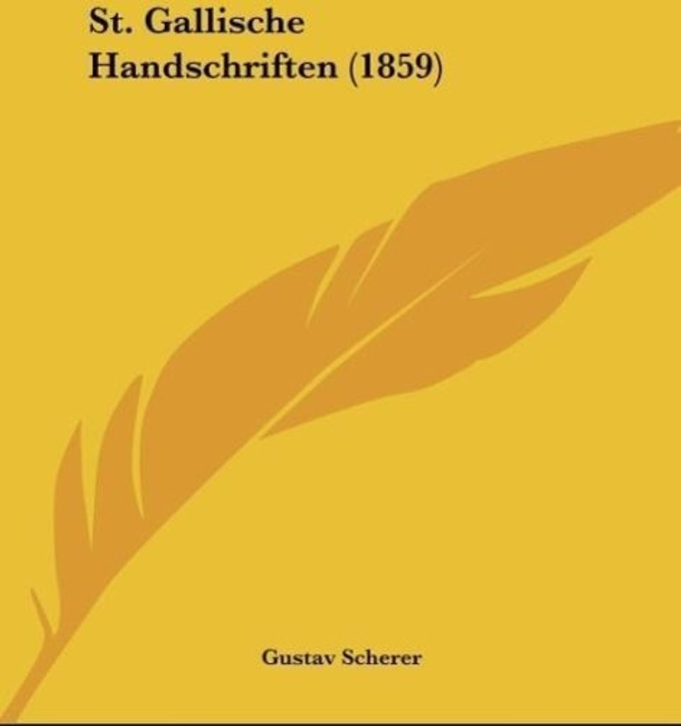 St. Gallische Handschriften (1859)