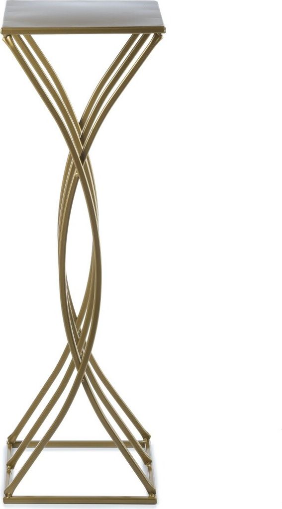 DanDiBo Sgabello Per Fiori In Metallo Verde Vintage 60 Cm - Colonna Rotonda Per Piante, Supporto, Tavolino Moderno