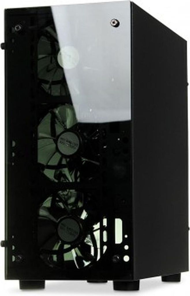 iBox PASSION V4, Mini Tower, PC, Schwarz, Mini-ATX, Gehärtetes Glas, Gaming