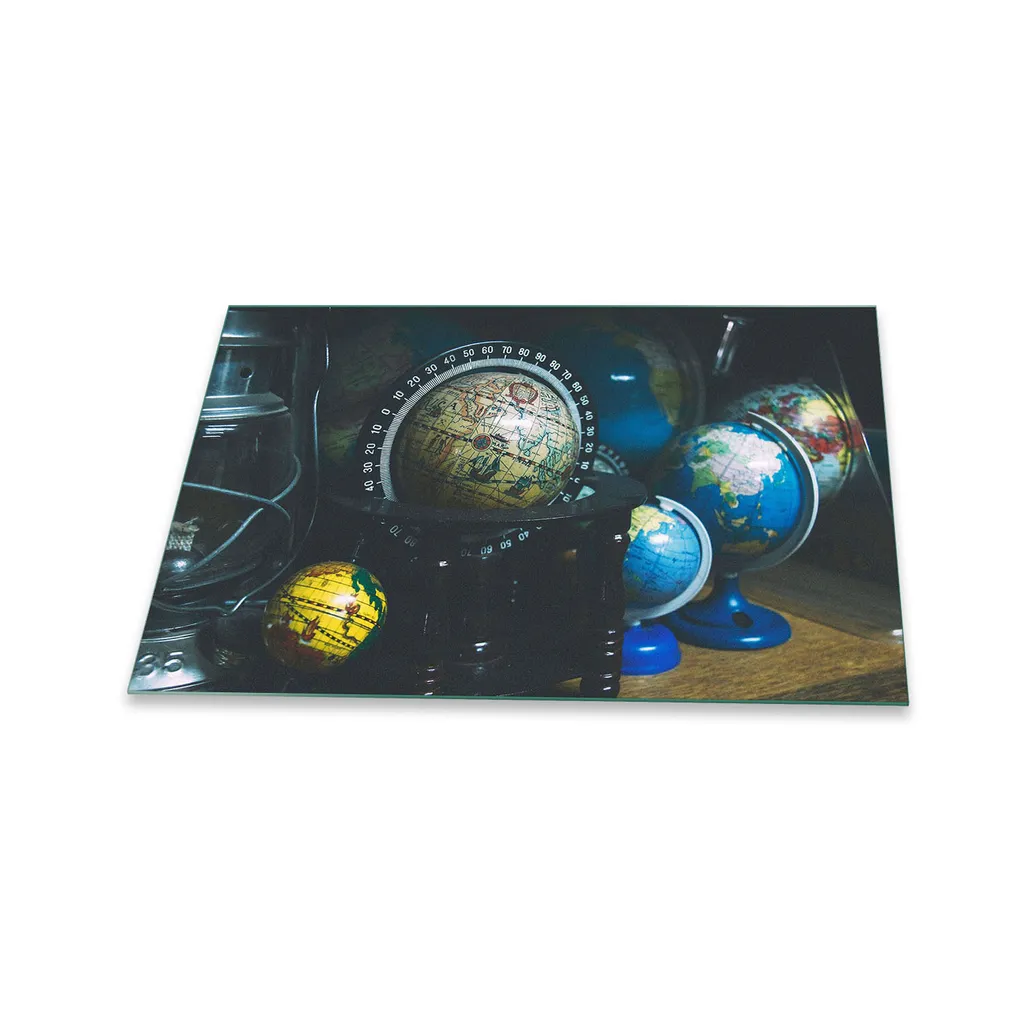 Copri Piano Cottura 80x52 Induzione in Vetro Blu - Antigraffio XL