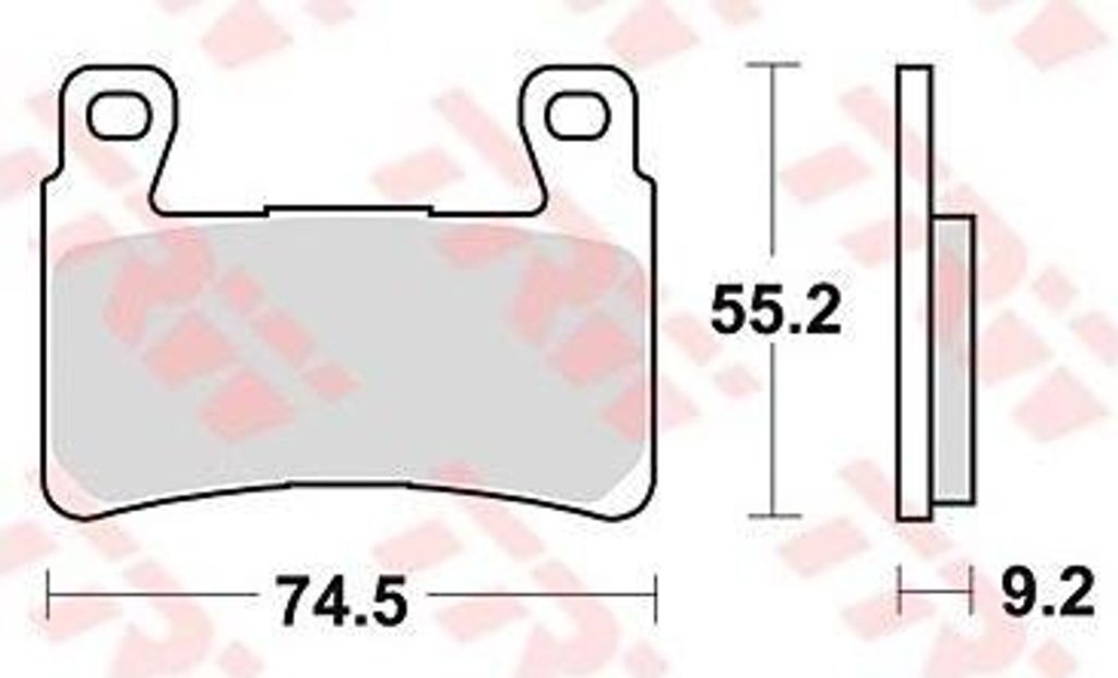 TRW Bremsbeläge MCB819 Bremsbelag MCB 819 Stk. organisch perf. Komfort