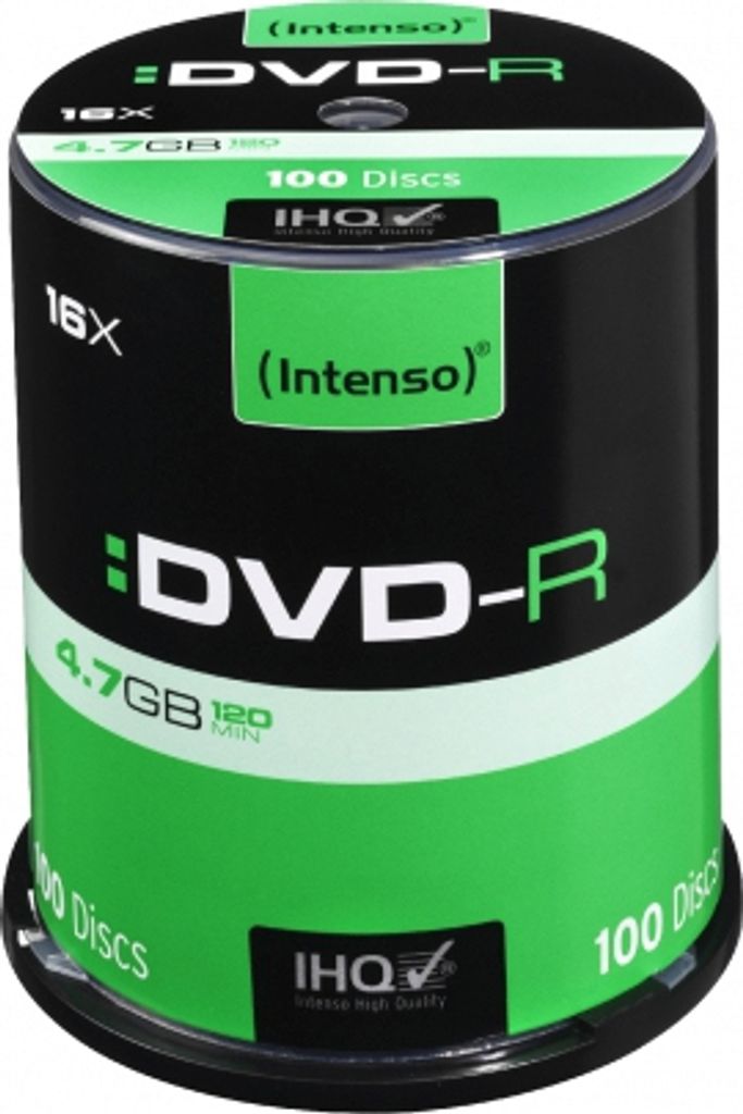Intenso DVD-R 4.7GB, DVD-R, 120 mm, pudełko, 100 sztuk, 4.7 Zdjęcie produktu