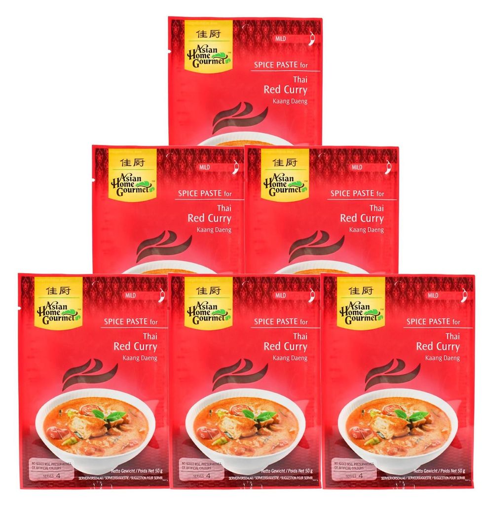 AHG ROTE Currypaste 6x50g