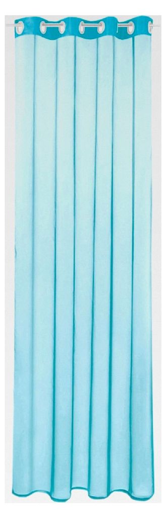 Ösenschal, transparenter Voile 140 x 145 cm (Breite x Länge) in türkis - Aqua, in weiteren Farben und Größen erhältlich