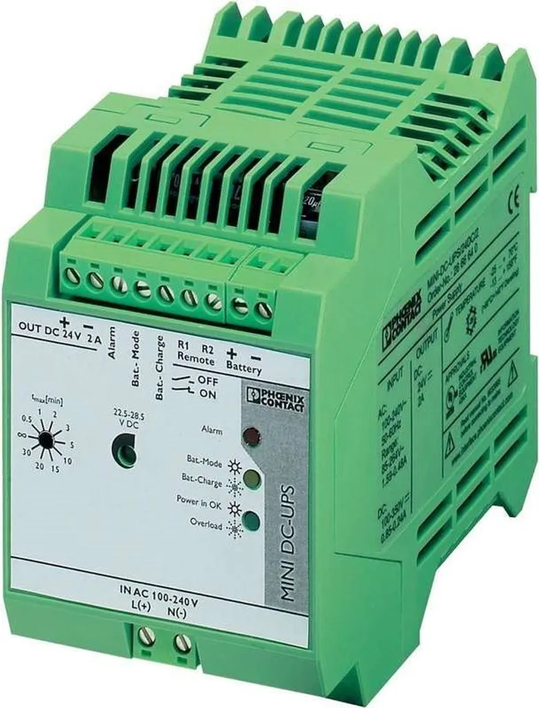 Bloc d'Alimentation Rail DIN 24V Phoenix Contact 2866640 Triphasé