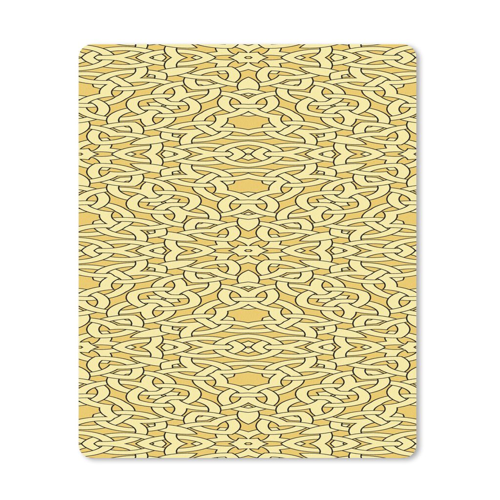 MuchoWow Mauspad Mousepad Antik - Gold - Gotisch - Muster 30x40 cm - Mousepads - Maus Mat - Pad - Mausunterlage - Mausmatten