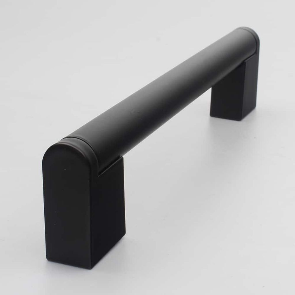 [Handgriffshop] Luuk Möbelgriff Schwarz 128 mm Küchengriff Produktbild 