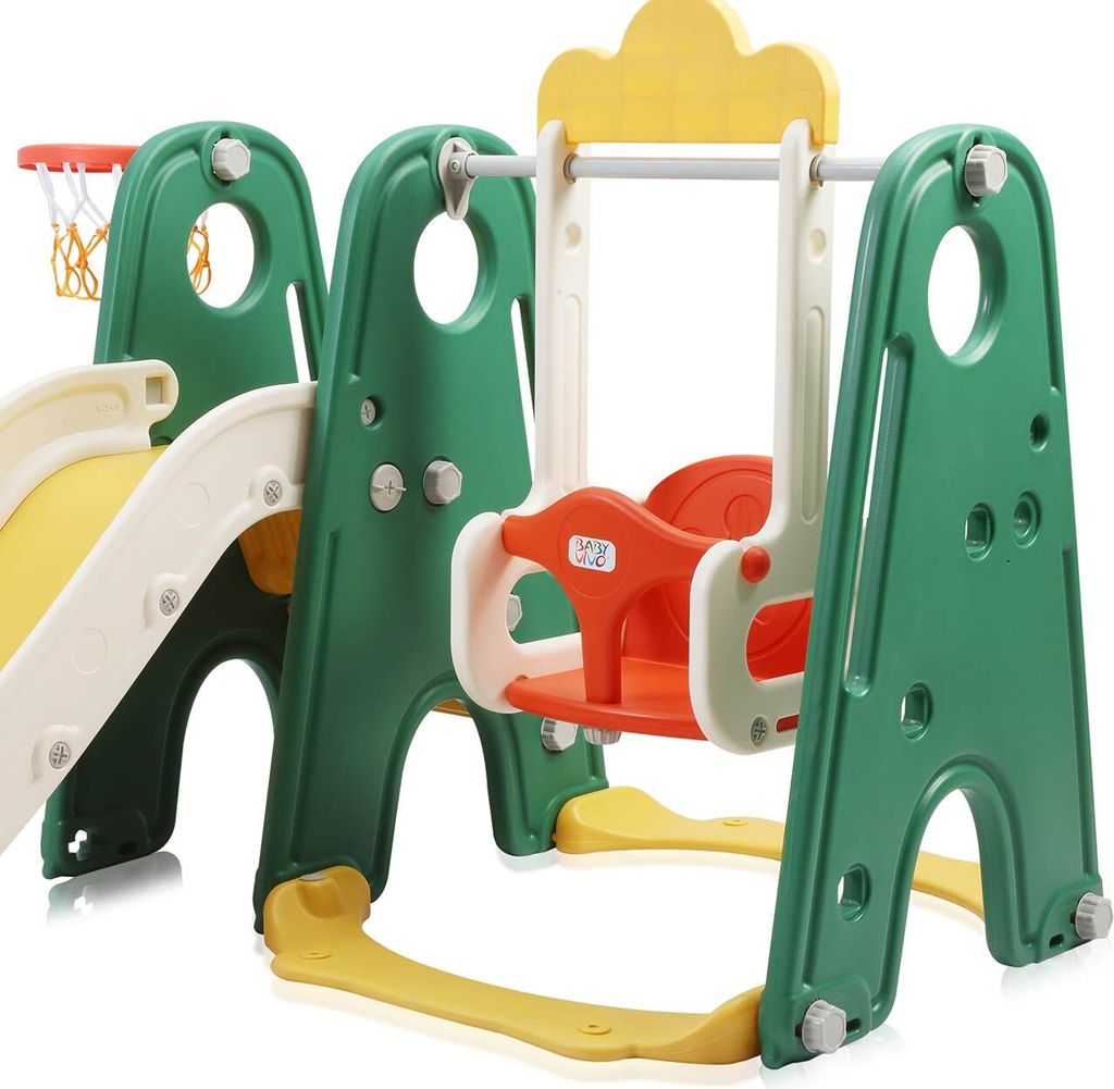 Detská šmykľavka Baby Vivo s basketbalovým košom - Froggy v Obrázok produktu 9