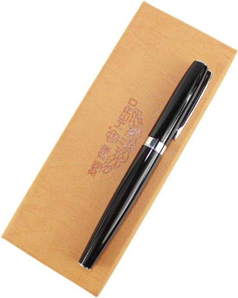 Deluxe Kunststift-Medium-Nib-Tintenfasshalter - schwarze Tintenfeder - Originalverpackung enthält