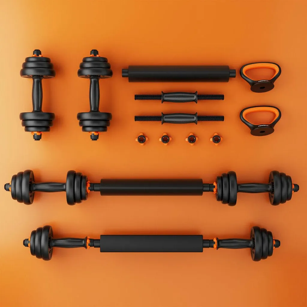 Haltères Xiaomi ORMANC30V2P - Kit de Musculation Modulable en Acier Noir