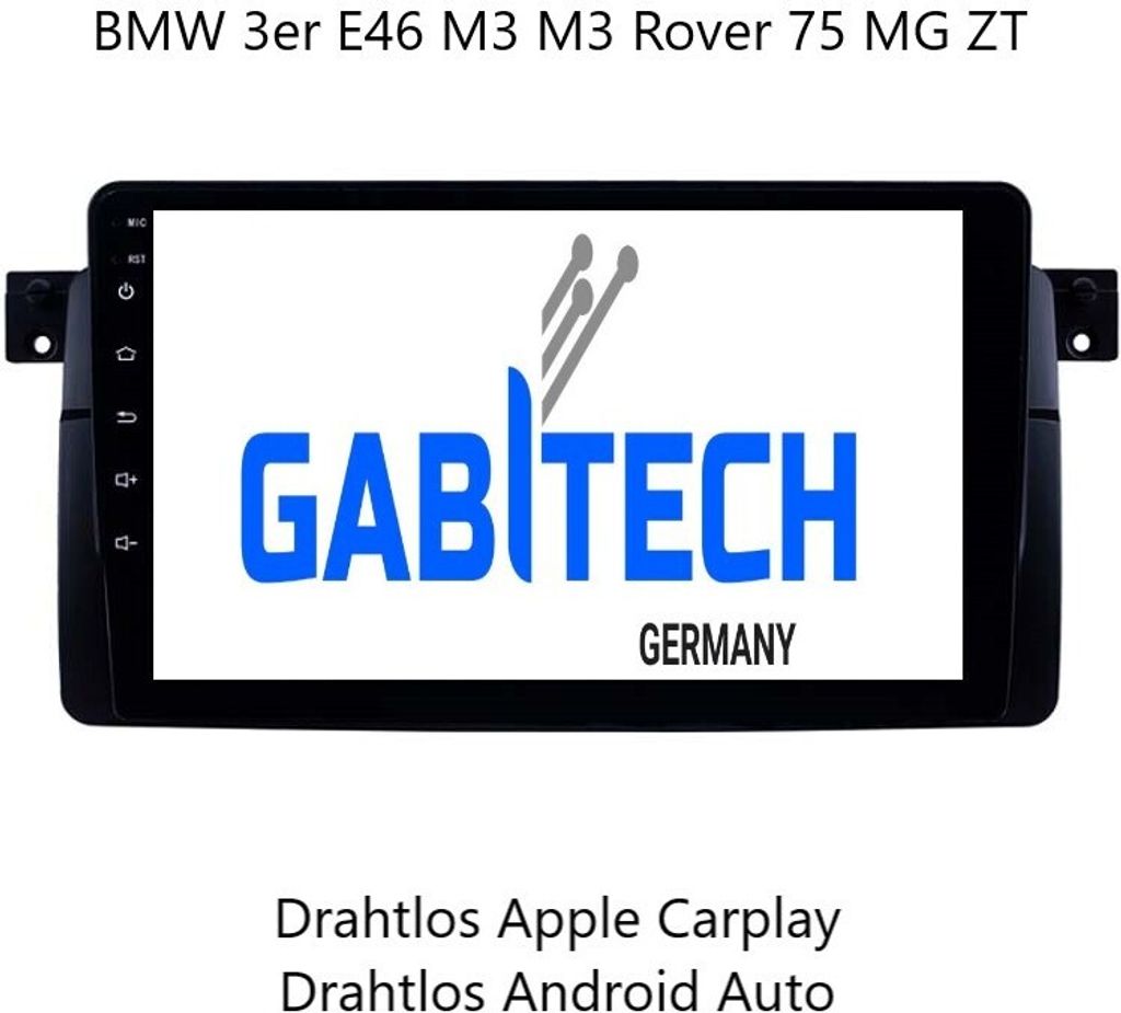 Für BMW 3er E46 M3 M3 Rover 75 MG ZT 9 zoll Android 13 Autoradio GPS Navi 4G RDS 8GB RAM 128GB ROM Wireless Carplay und Android Auto