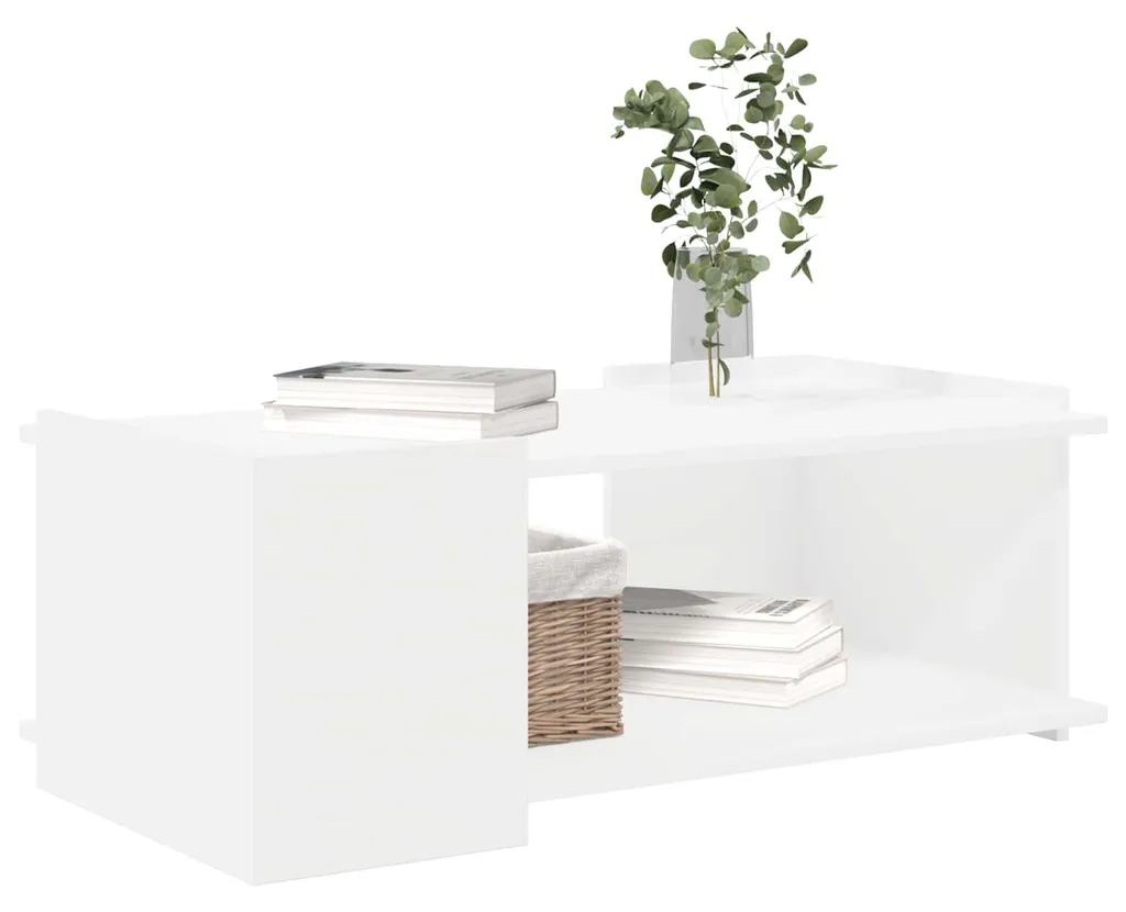 Table basse blanche pour apéritif et café 90x50 cm vidaXL moderne
